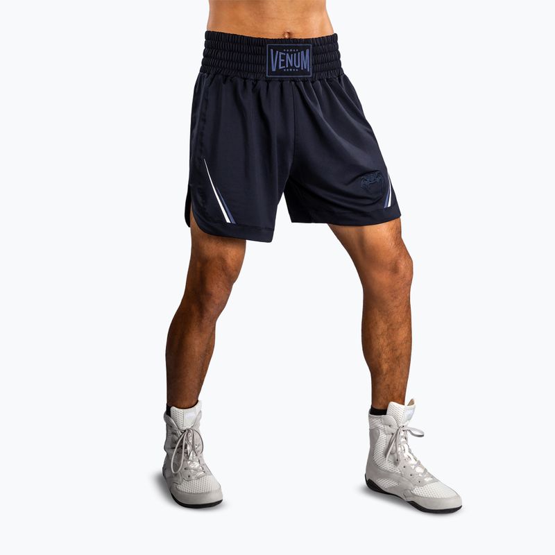 Pantaloni scurți de antrenament pentru bărbați Venum G-Core Boxing navy blue/white 4