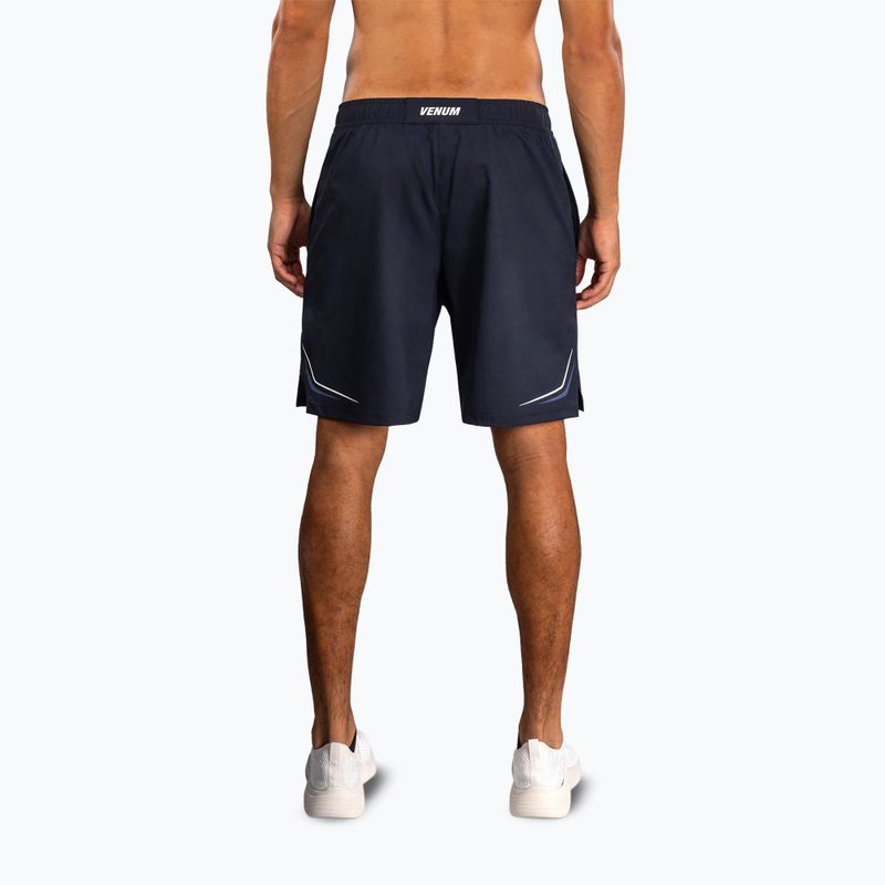 Pantaloni scurți de antrenament pentru bărbați Venum G-Core Training navy blue/white 3