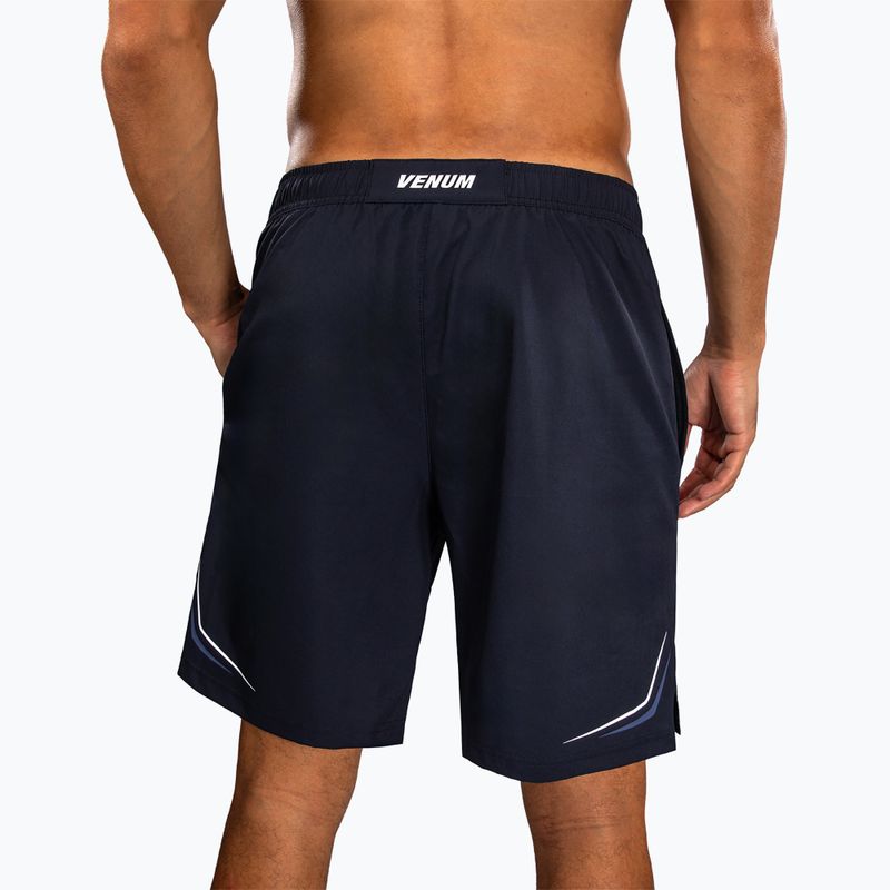 Pantaloni scurți de antrenament pentru bărbați Venum G-Core Training navy blue/white 6
