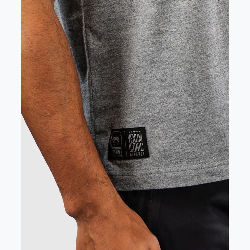 Tricou pentru bărbați Venum Fight Icon Cotton light heather grey 4
