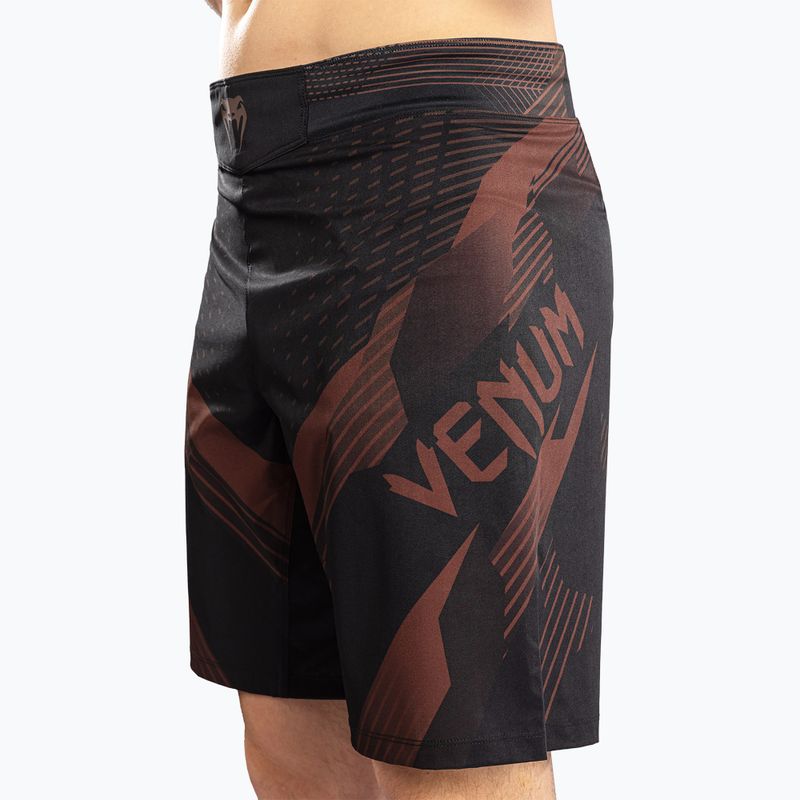 Pantaloni scurți de antrenament pentru bărbați Venum No-Gi 6.0 Fight black/brown 5