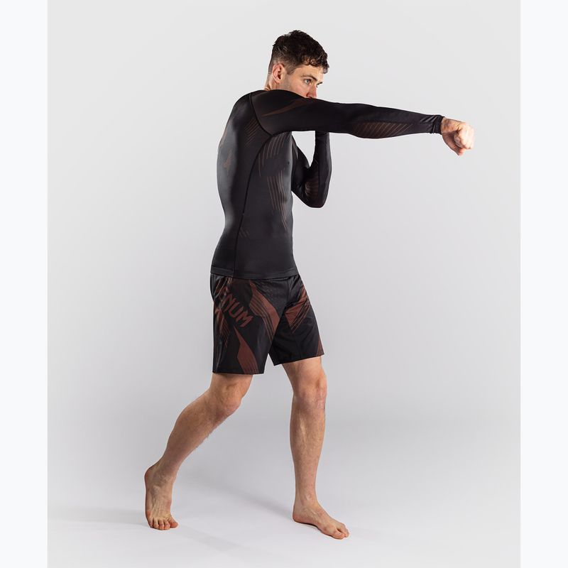 Rashguard bărbați mânecă lungă Venum No-Gi 6.0 Rashguard black/brown 2