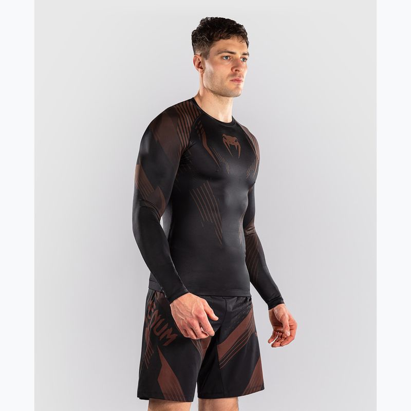 Rashguard bărbați mânecă lungă Venum No-Gi 6.0 Rashguard black/brown 5