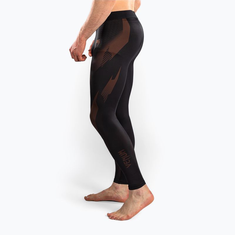Colanți de antrenament pentru bărbați Venum No-Gi 6.0 Spats Black/Brown 5