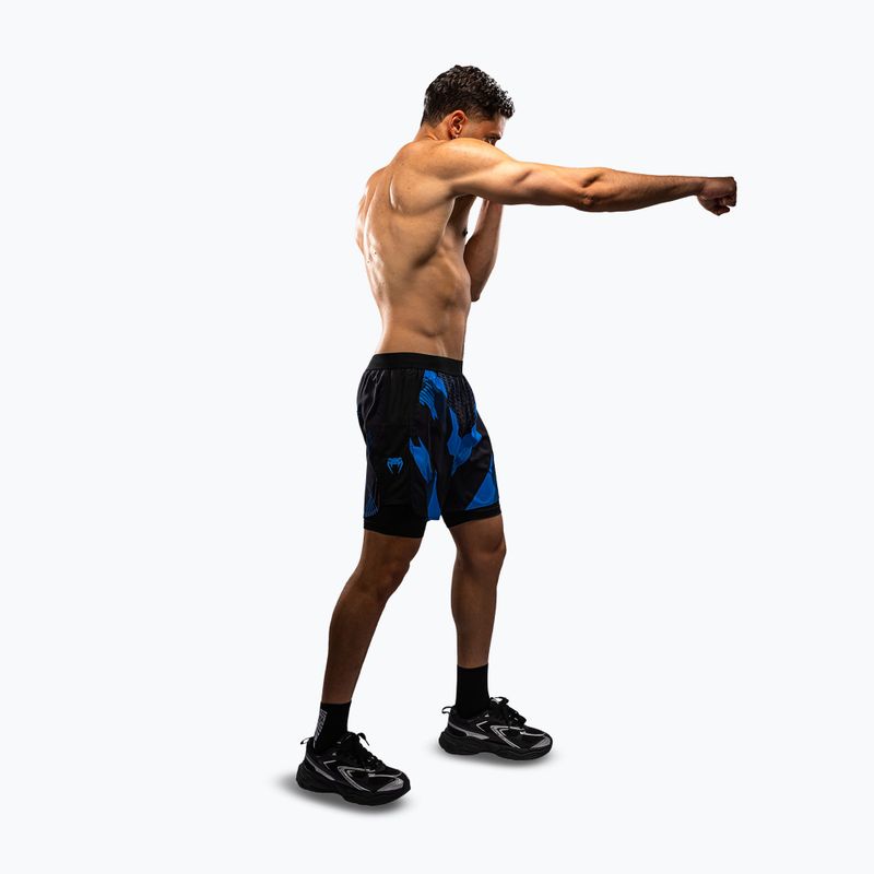 Pantaloni scurți de antrenament pentru bărbați Venum No-Gi 6.0 Training black/blue 2