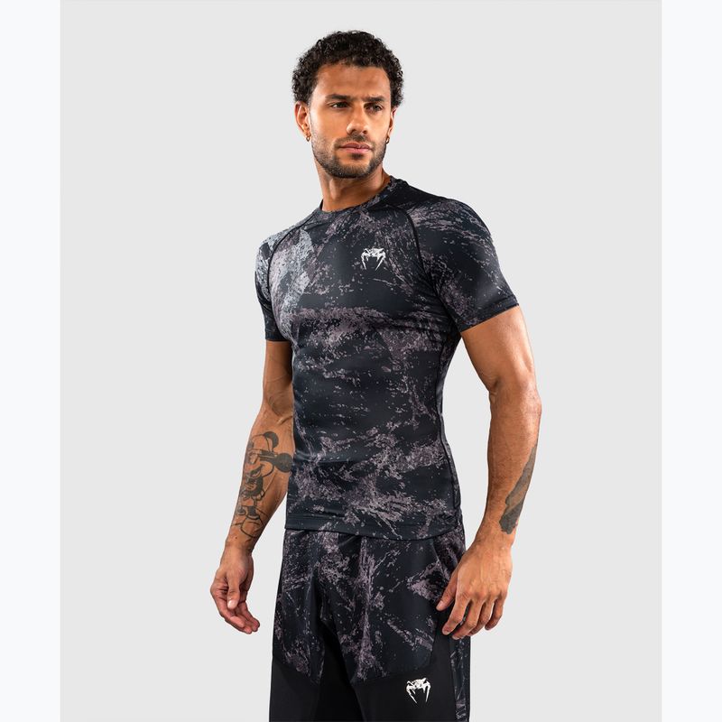 Rashguard pentru bărbați Venum Rage & Workout Rashguard SS black/grey 3
