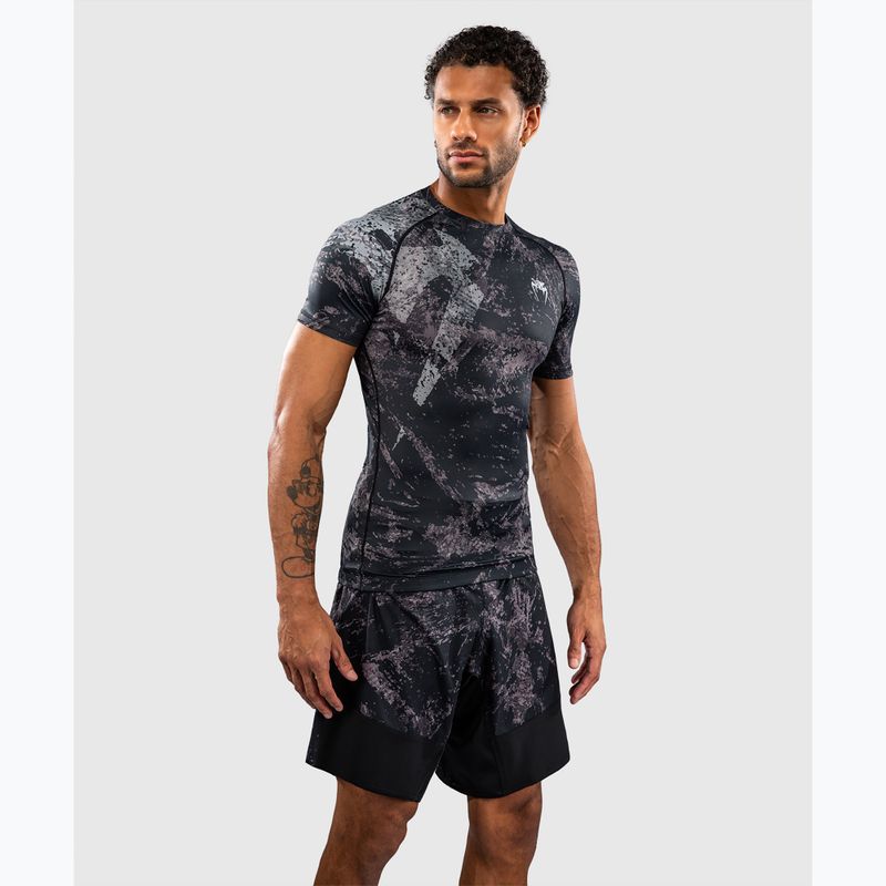 Rashguard pentru bărbați Venum Rage & Workout Rashguard SS black/grey 4