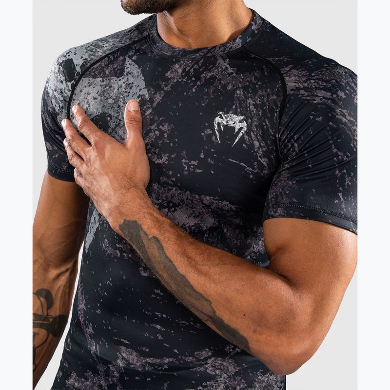 Rashguard pentru bărbați Venum Rage & Workout Rashguard SS black/grey 5