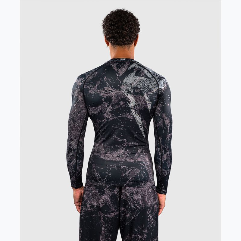 Rashguard bărbați mânecă lungă Venum Rage & Workout Rashguard LS black/grey 3
