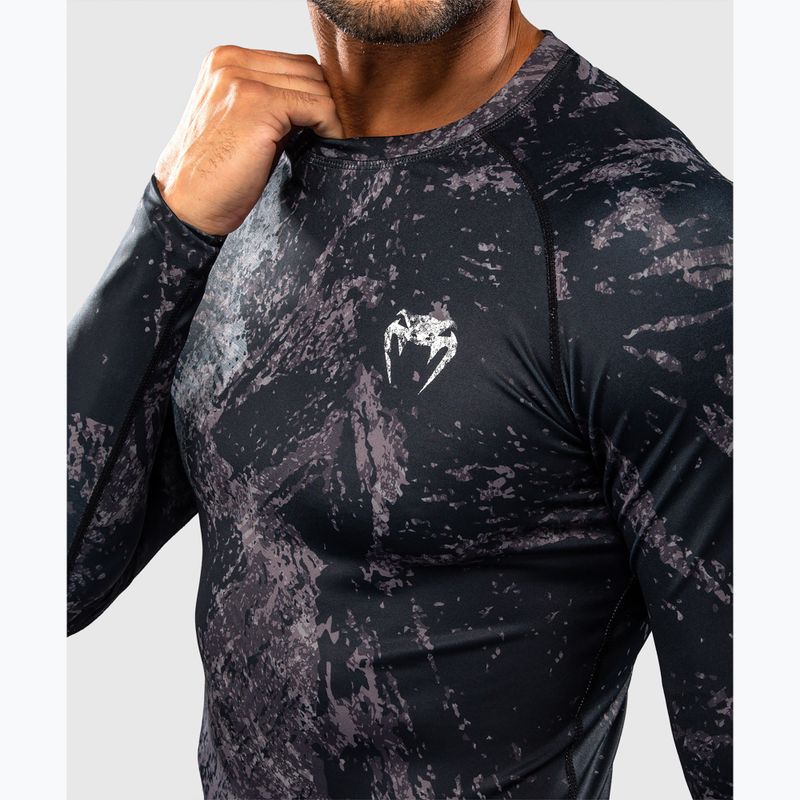 Rashguard bărbați mânecă lungă Venum Rage & Workout Rashguard LS black/grey 4