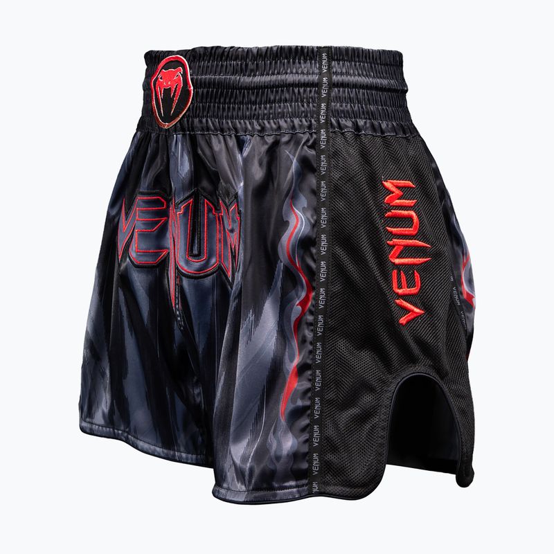 Pantaloni scurți de antrenament pentru bărbați Venum Demon Muay Thai black/grey 3