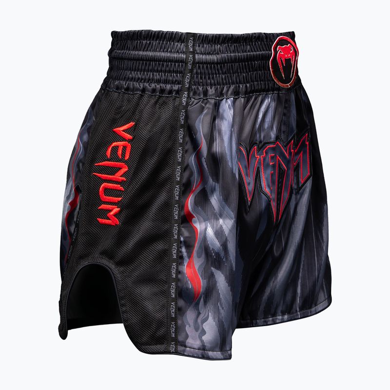 Pantaloni scurți de antrenament pentru bărbați Venum Demon Muay Thai black/grey 4