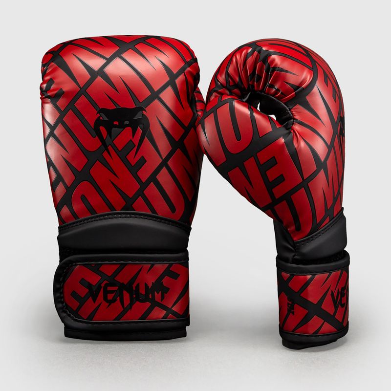 Mănuși de box pentru copii Venum Contender 1.5 XT 3D black/red 2