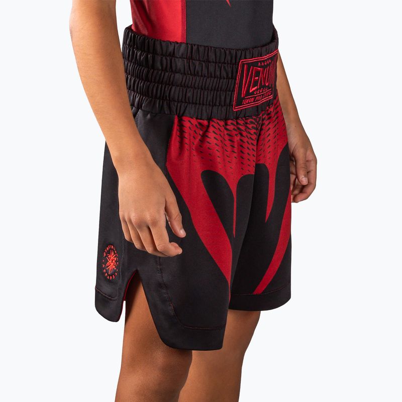 Pantaloni scurți de antrenament pentru copii Venum Attack black/red 5