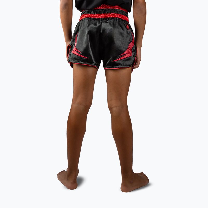 Pantaloni scurți de antrenament pentru copii Venum Attack Muay Thai black/red 3