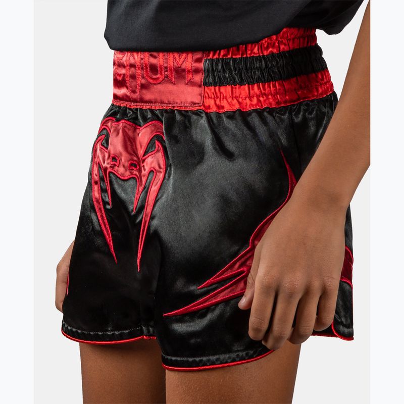 Pantaloni scurți de antrenament pentru copii Venum Attack Muay Thai black/red 4