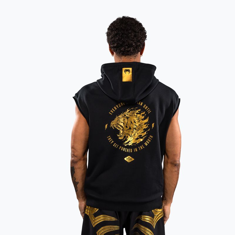Bluză pentru bărbați Venum x Mike Tyson Tiger Sleeveless Hoodie black/gold 3