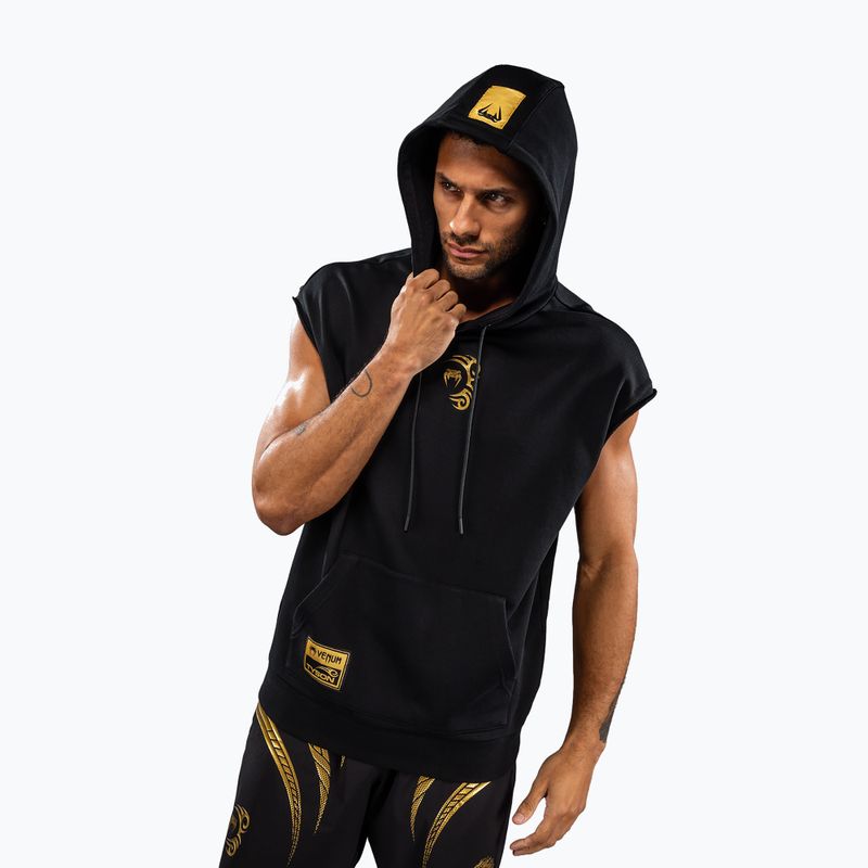 Bluză pentru bărbați Venum x Mike Tyson Tiger Sleeveless Hoodie black/gold 4