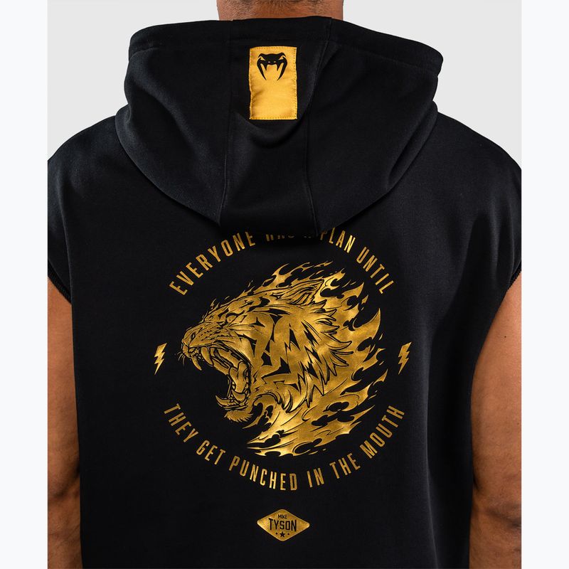 Bluză pentru bărbați Venum x Mike Tyson Tiger Sleeveless Hoodie black/gold 7