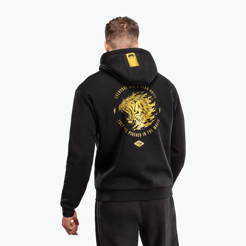 Bluză pentru bărbați Venum x Mike Tyson Tiger Hoodie black/gold 2