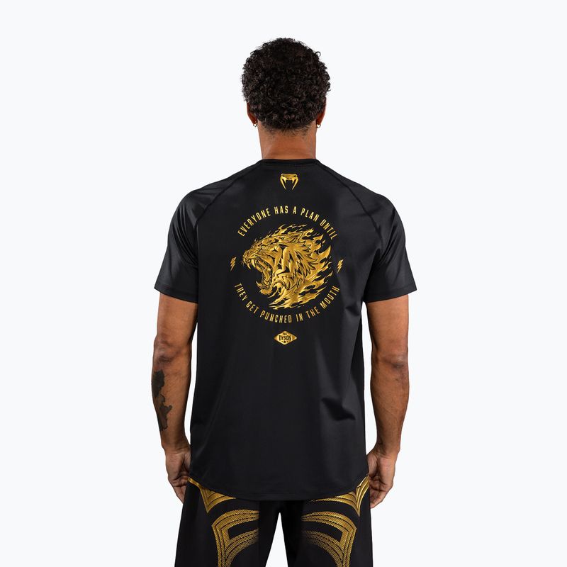 Tricou pentru bărbați Venum x Mike Tyson Tiger Dry Tech black/gold 3