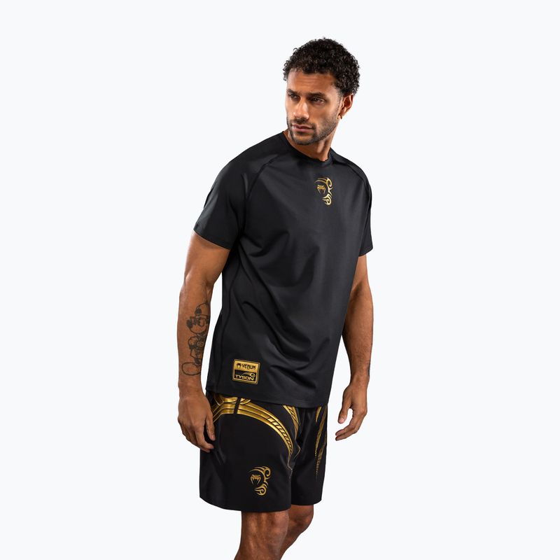 Tricou pentru bărbați Venum x Mike Tyson Tiger Dry Tech black/gold 4