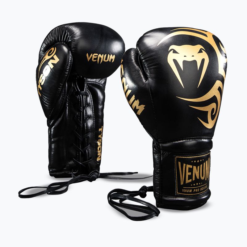 Mănuși de box Venum Giant 2.0 Mike Tyson Pro Boxing black/gold 2