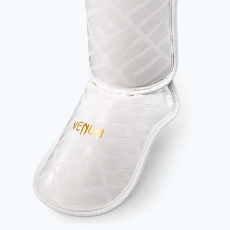 Apărători tibii Venum Contender 1.5 XT 3D Shin white/gold 2