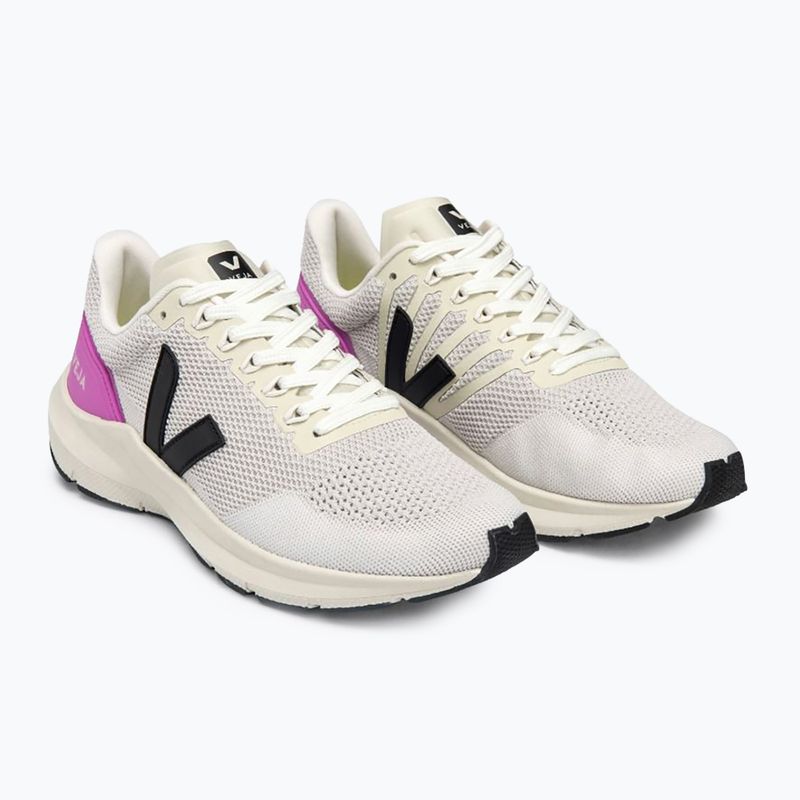 Încălăminte de alergat pentru femei VEJA Marlin V-Knit chalk/black/ultraviolet 8