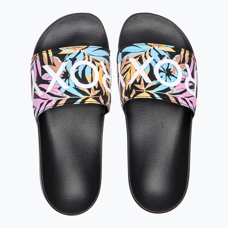 Flip-flops pentru femei ROXY Slippy II 2021 black multi 4
