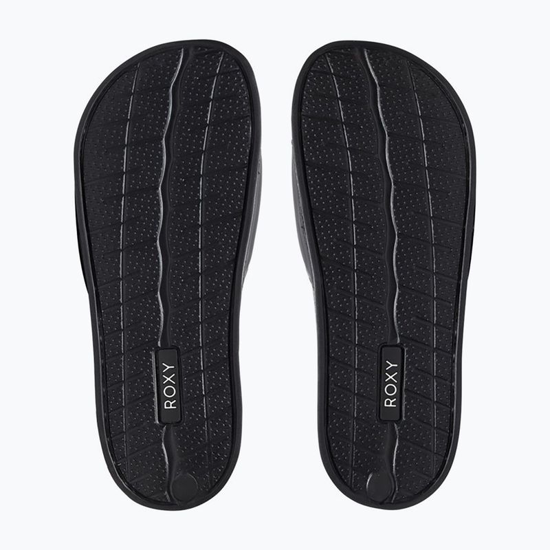 Papuci pentru femei ROXY Slippy II green black fg 11