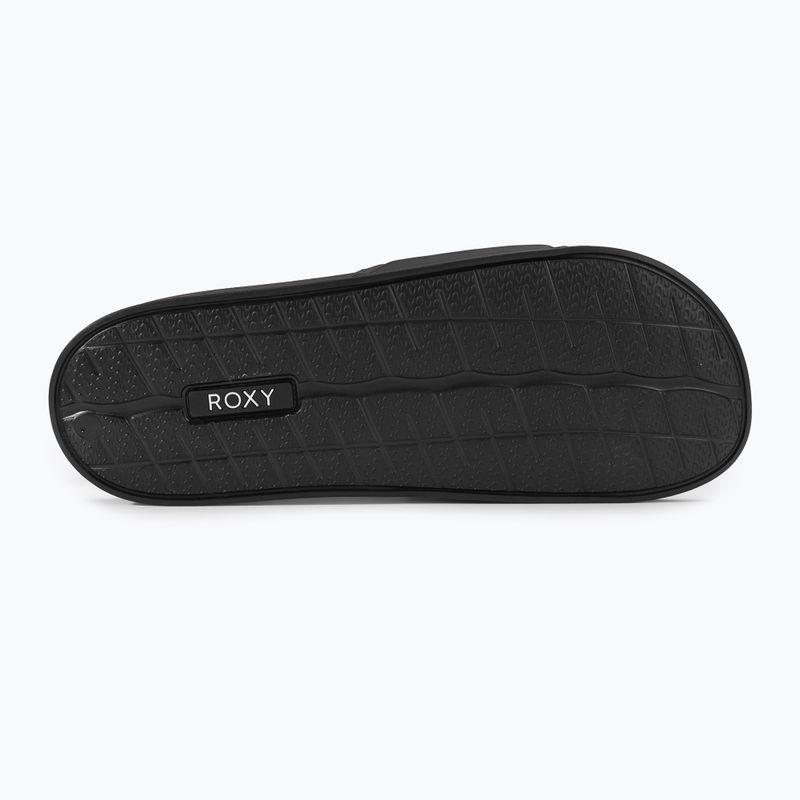 Papuci pentru femei ROXY Slippy II green black fg 4