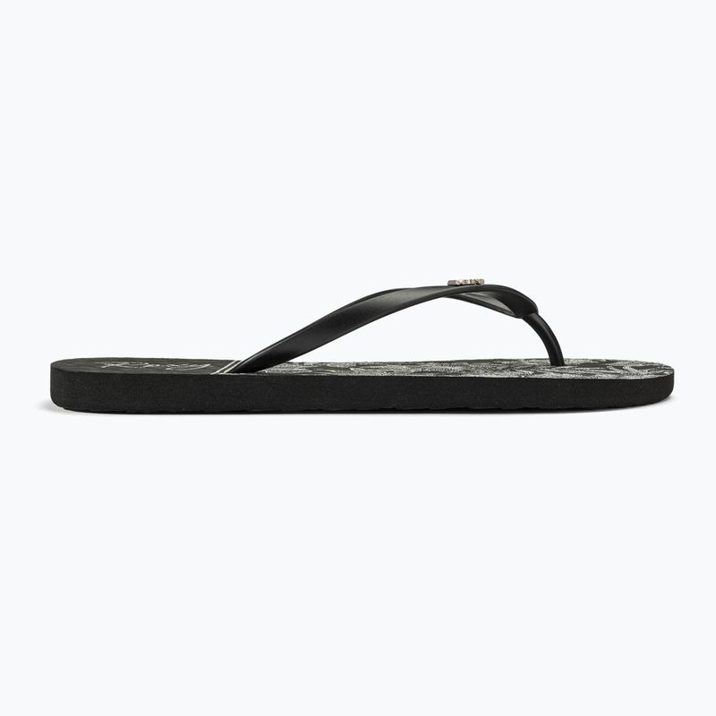 Papuci pentru femei  ROXY Viva Stamp II black/white 2
