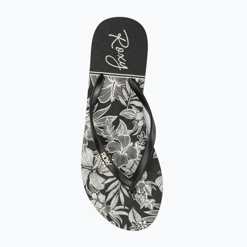 Papuci pentru femei  ROXY Viva Stamp II black/white 5