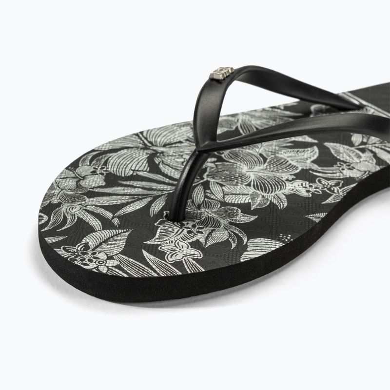 Papuci pentru femei  ROXY Viva Stamp II black/white 7