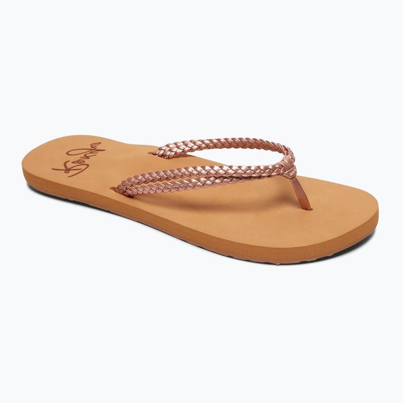 Flip flop pentru femei ROXY Costas 2021 rose gold 9