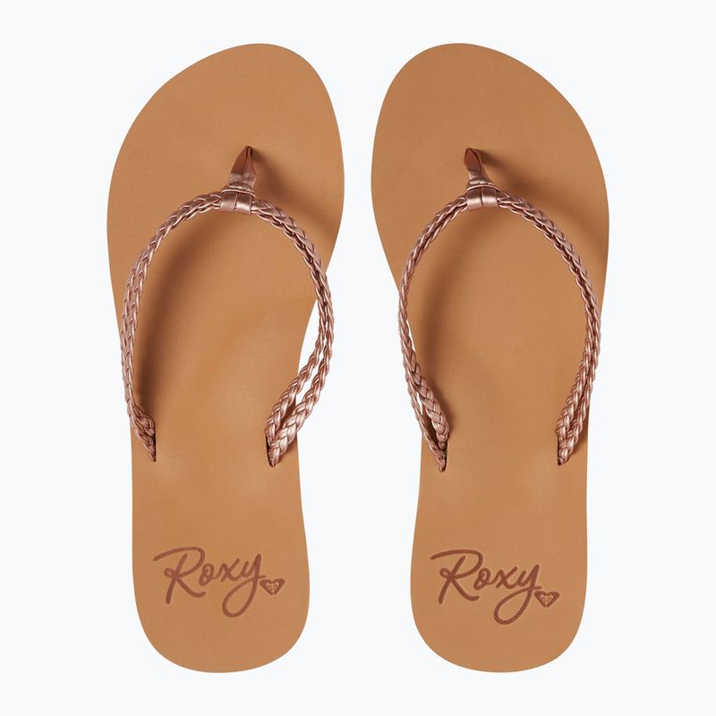 Flip flop pentru femei ROXY Costas 2021 rose gold 11