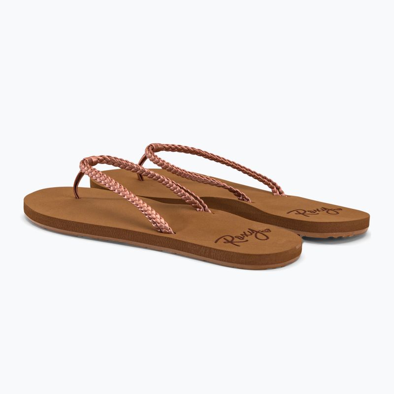 Flip flop pentru femei ROXY Costas 2021 rose gold 3