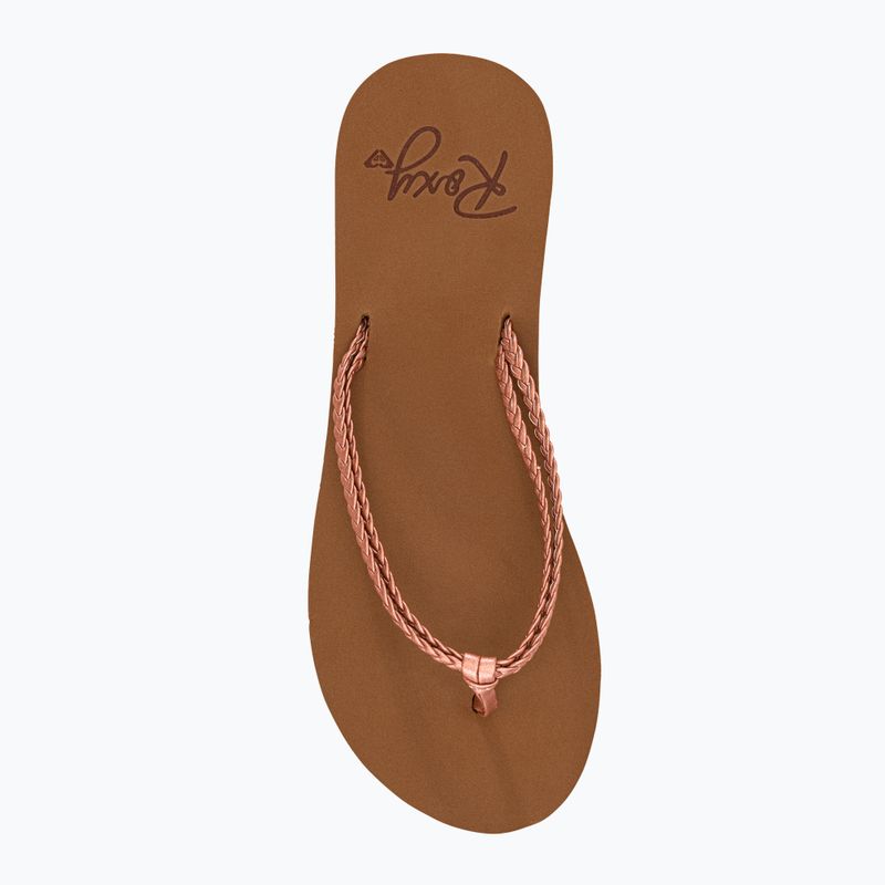 Flip flop pentru femei ROXY Costas 2021 rose gold 6