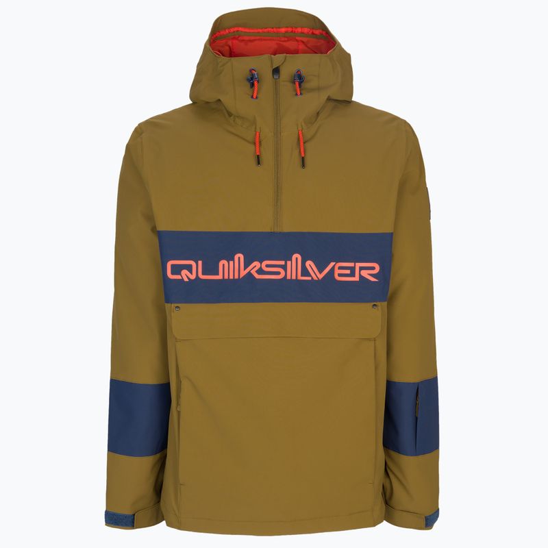 Geacă de snowboard pentru bărbați Quiksilver Steeze, maro, EQYTJ03274