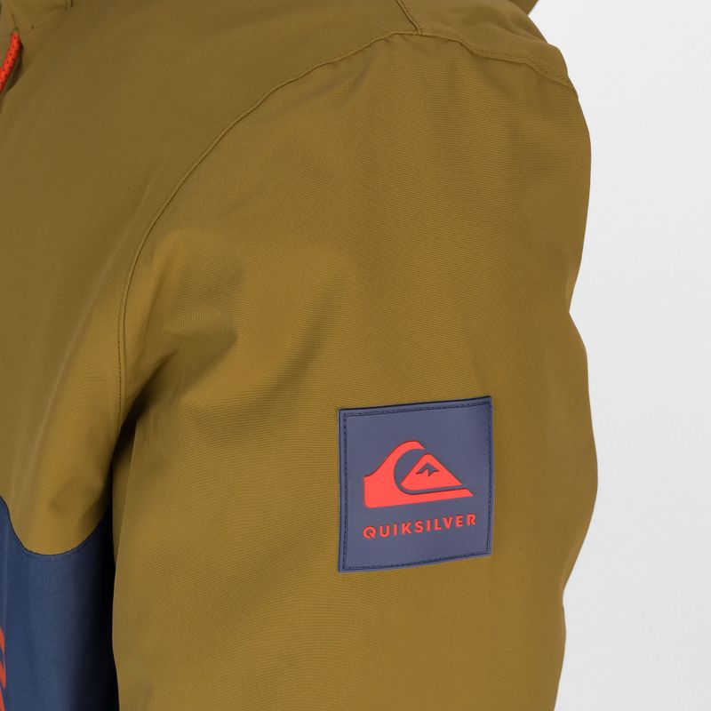 Geacă de snowboard pentru bărbați Quiksilver Steeze, maro, EQYTJ03274 3