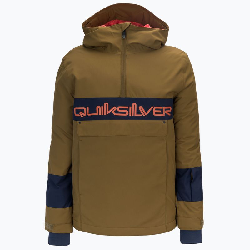 Jachetă de snowboard pentru copii Quiksilver Steeze, verde, EQBTJ03124