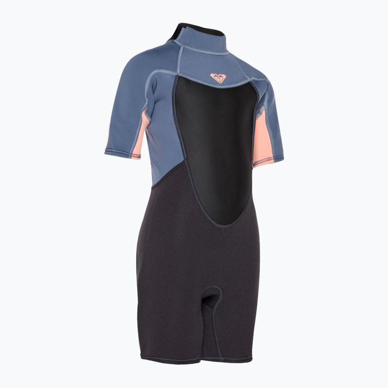 Spumă de înot pentru copii ROXY 2/2 Prologue Girl BZ SS SP FL 2021 cloud black/powderdgrey/sunglow