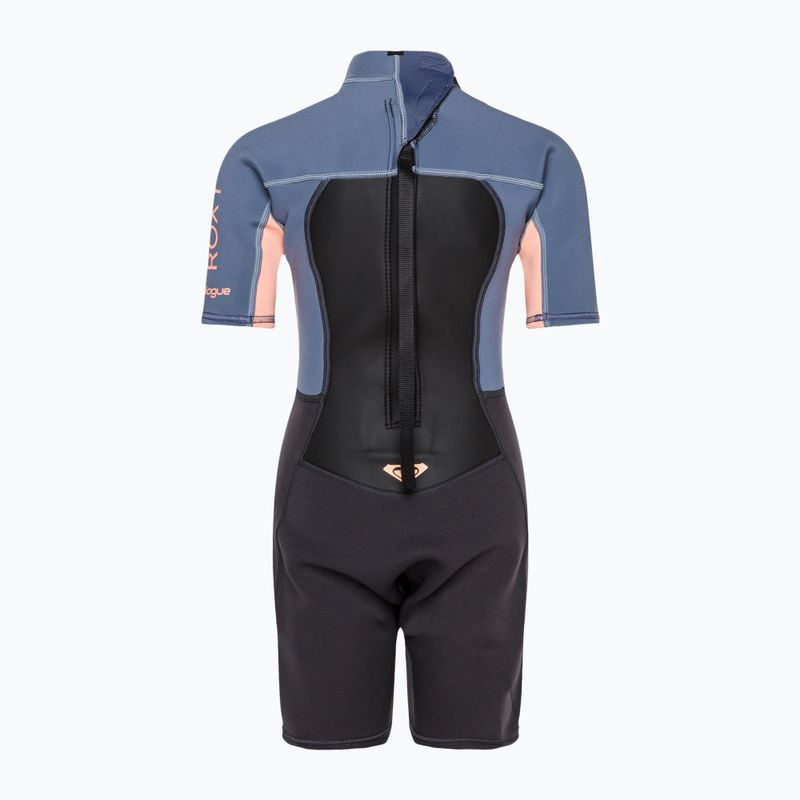 Spumă de înot pentru copii ROXY 2/2 Prologue Girl BZ SS SP FL 2021 cloud black/powderdgrey/sunglow 3