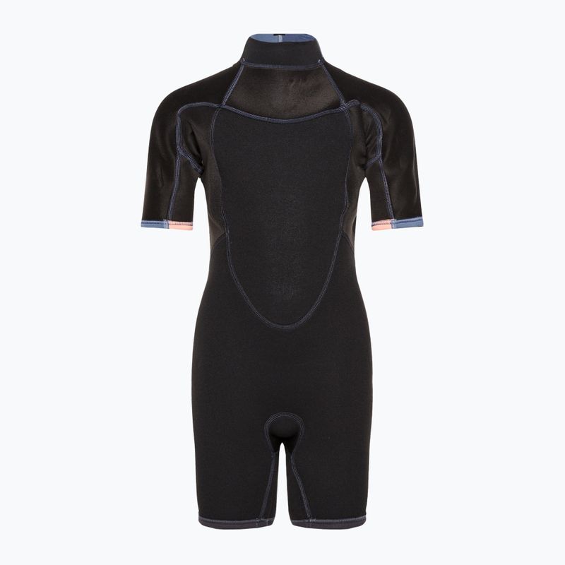 Spumă de înot pentru copii ROXY 2/2 Prologue Girl BZ SS SP FL 2021 cloud black/powderdgrey/sunglow 4