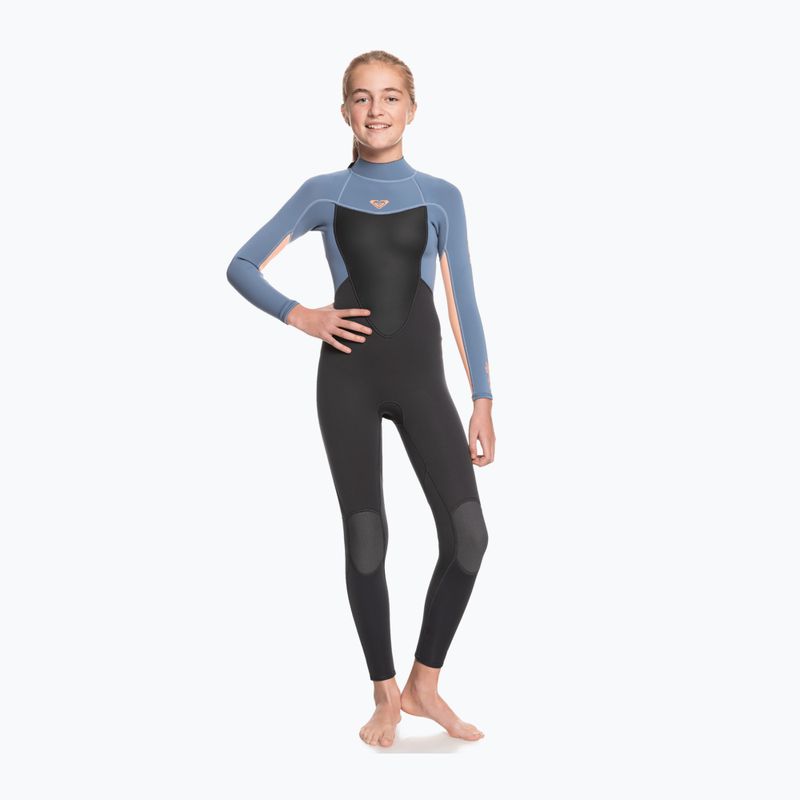 Spumă de înot pentru copii ROXY 4/3 Prologue Girl BZ GBS 2021 cloud black/powderdgrey/sunglow