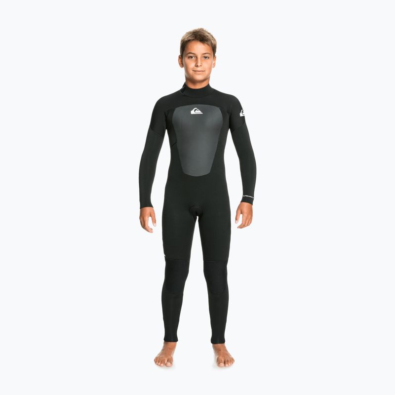 Quiksilver Prologue 4/3mm costum de neopren pentru copii negru EQBW103075-KVD0 6