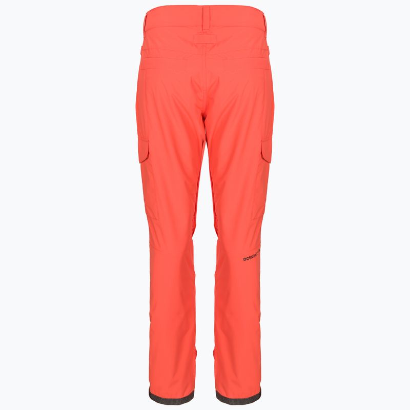 Pantaloni de snowboard pentru femei DC Nonchalant hot coral 8