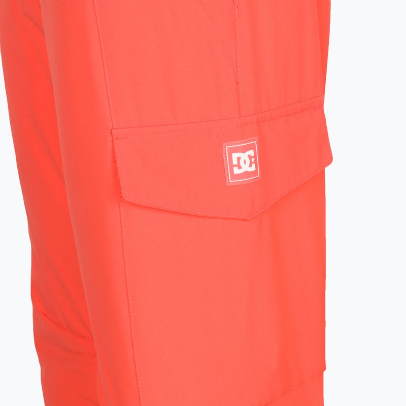 Pantaloni de snowboard pentru femei DC Nonchalant hot coral 9