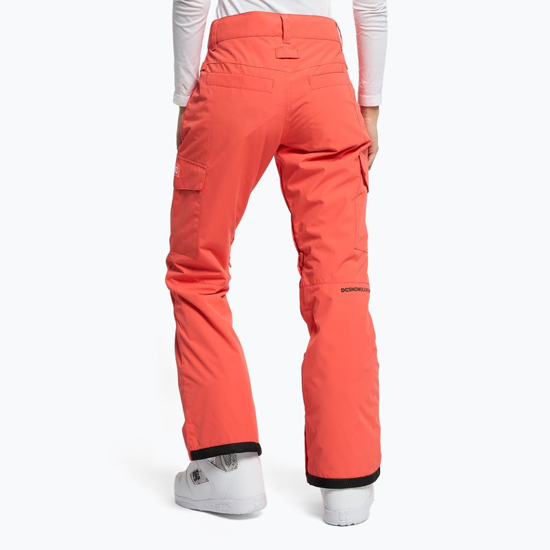 Pantaloni de snowboard pentru femei DC Nonchalant hot coral 4
